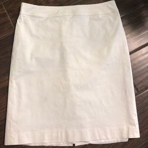 White Ann Taylor Loft pencil skirt